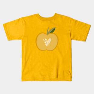 Apple with heart inside Kids T-Shirt